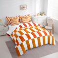 thumbnail image 3 of Castle Fairy Geometric Lattice Girl 7pcs Bedding Comforter Set,Orange Brown Queen Bedding Sets Super Cozy,Colorful Rectangle Queen Sheet Sets,Luxury Bedroom Decor, 3 of 8