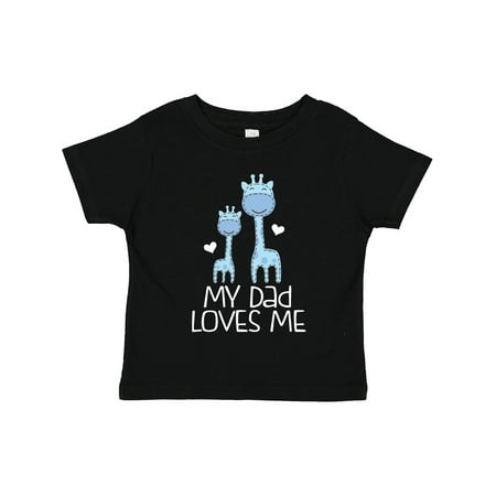 

Inktastic Dad Loves Me Giraffe Boys Gift Toddler Boy Girl T-Shirt