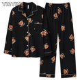 thumbnail image 1 of YI & YING-Pijama de algodón puro de manga larga para hombre y mujer, conjunto de oso de decoración para el hogar, primavera y otoño, WAZC116, 1 of 4