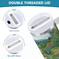 thumbnail image 3 of Yayeee 40oz Stainless Steel Tumbler with Straw and Handle Double-Wall Insulated Travel Water Bottle, Garden Scene, 3 of 8