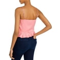 thumbnail image 2 of Rebecca Minkoff Women's Pink Carson Cropped Wrap Top, 2 of 2