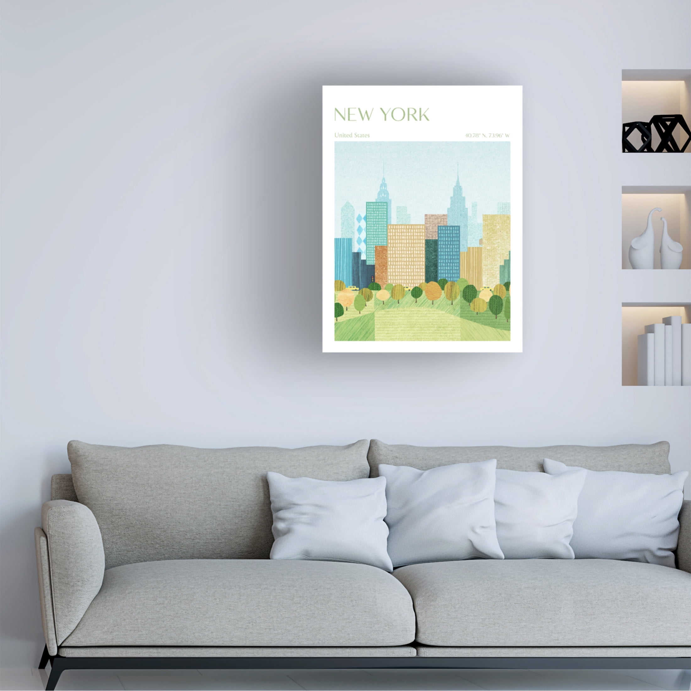 Trademark Fine Art longwayhome  New York, Central Park Canvas Wall Art