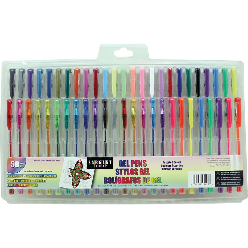 Sargent Art Gel Pen Set 50/PkgAssorted