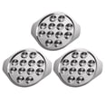thumbnail image 1 of Shisuyan Snail Dish Tray Snail Plate Stainless Steel 3Pack, 1 of 8