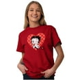 thumbnail image 2 of Vintage Ladies TShirts Tees T For Women Betty Boop Valentines Day Kisses Gift, 2 of 7