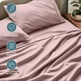 thumbnail image 6 of Bare Home Premium 1800 Collection 3-Piece Bed Sheet Set, Twin, Mauve, 6 of 11