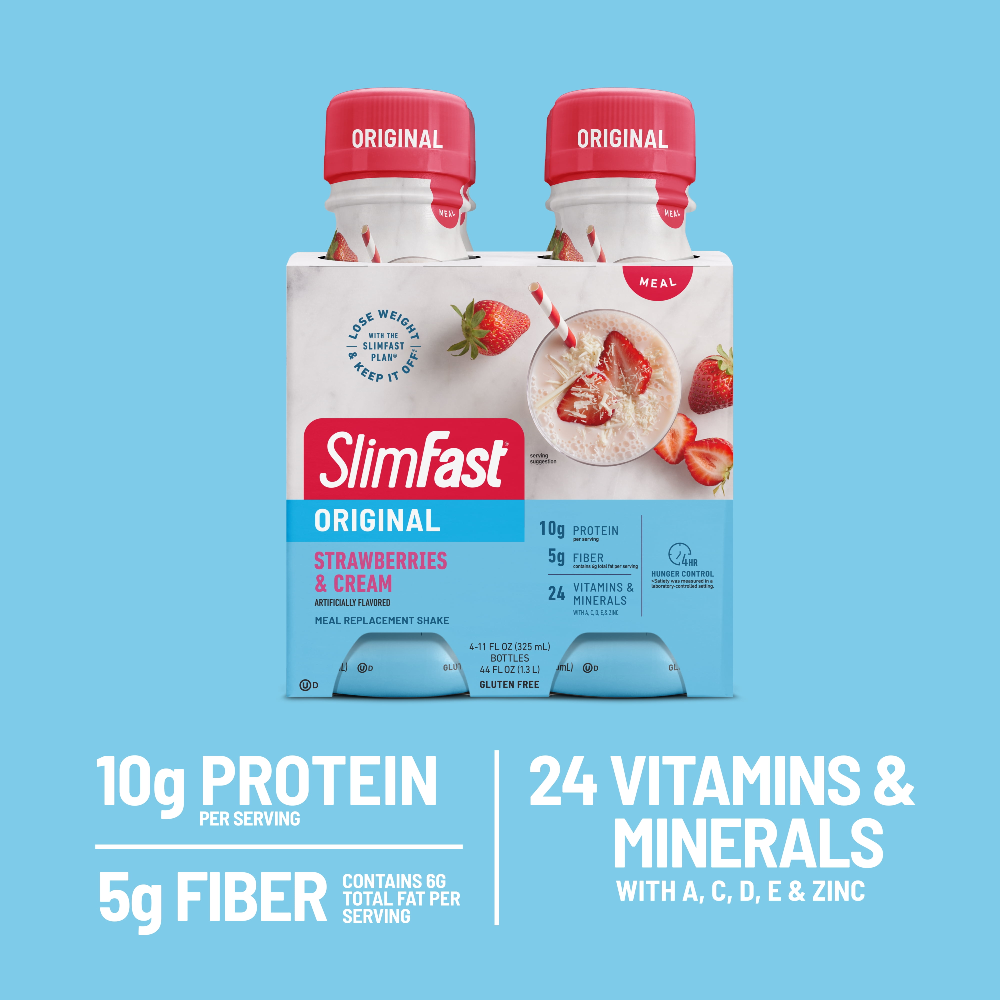 SlimFast Original Strawberries & Cream Meal Replacement Shake Mix
