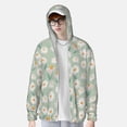 thumbnail image 4 of Haiem Daisies Flowers UPF 50+ Fishing Shirts for Men Long Sleeve UV Sun Protection Hoodie Non-Mask Outdoor Hiking Shirts, 4 of 9
