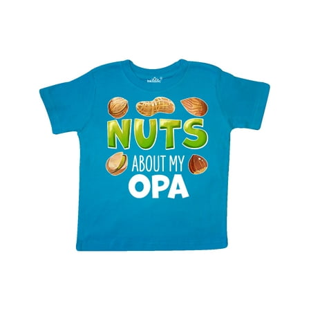 

Inktastic Nuts About My Opa Peanut Almond Pistachio Gift Toddler Boy or Toddler Girl T-Shirt