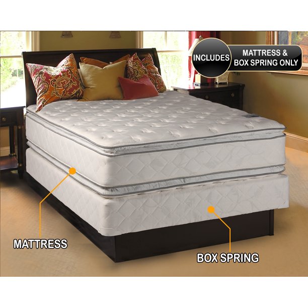 Dream Solutions Firm Pillow Top 12 Mattress And Box Spring Set Walmart Com Walmart Com
