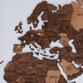 thumbnail image 5 of Enjoy The Wood 3D Wood World Map Wall Art Large Wood Wall  3D Wood World Map Wall Art Large Wood Wall Décor Housewarming Gift Idea Wood Wall Art World Travel Map for Home & Kitchen or Office (L, Oak), 5 of 5