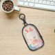 thumbnail image 2 of 2pcs Clear Figure Display Bag With Keychain And Pom Poms Set Portable Collectibles Display Case For Mini Figures Dolls Waterproof Small Doll Organizer, 2 of 3