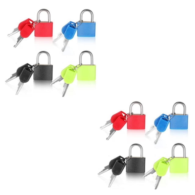 Langgg 4x Keyed Padlocks Ultimate Locking Solution For Suitcase Easy To Small Padlocks For Suitcases 2Set