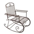 thumbnail image 2 of YOFE Patio Rocking Chairs, Single Rocking Chair with 30° Shaking, Wide Back, Handrest, Outdoor Rocker Chair for Patio Backyard Garden Porch, Retro Wrought Iron Bistro Rocking Chairs, D5289, 2 of 13