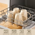 thumbnail image 3 of Malacasa Stoneware Coffee Mugs Set, 12 oz Coffee Cups Set of 4, Dishwasher & Microwave Safe, Brown, 3 of 8