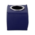 thumbnail image 3 of Uxcell Tissue Box Cover, PU Leather Square Decorative Napkin Paper Towel Dispenser Holder, Dark Purple, 3 of 6