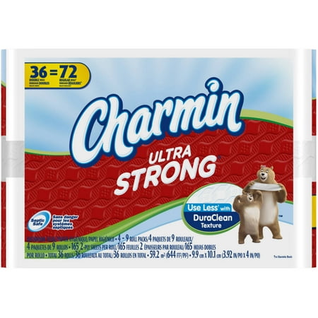 Charmin Ultra Strong Toilet Paper Double Rolls, 165 sheets, 36 rolls