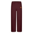 thumbnail image 2 of Zylanna Men's Casual Pants, Baggy Drawstring Waist with Pockets Stretchable Comfortable Pants for Winter Sports Wine, 2 of 4