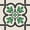 Green/Gray, variant on Mi Alma Floral Brown Gray Tile Stickers - Removable Vinyl 4x4, 24 pcs