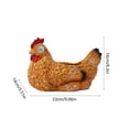 thumbnail image 3 of Easter Decorations Outdoor Rooster Shaped Planter Solar LED Eye Garden Yard Decoration Weather Resistant Design Festive Exterior Accent, 3 of 6
