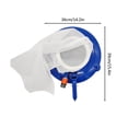 thumbnail image 3 of Zedker Swimming Pool Cleaner Suction Head Pool Leaf Vacuum Cleaning Tool With Brush Clearance, 3 of 8