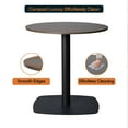 thumbnail image 6 of LeisureMod Round Dining Table with MDF Top and Powder-Coated Square Steel Base Kitchen Table, Seats 2-3 Person for Modern Home and Kitchen Vail Collection, 6 of 9