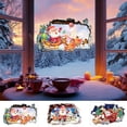 thumbnail image 1 of Pegatina de ventana rota de Papá Noel - Calcomanía grande para la pared navideña con escena de entrega de regalos, fácil de pegar y pegar para decoración de salón, dormitorio u oficina, 1 of 6