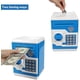 thumbnail image 3 of Tarro de dinero electrónico con dispensador automático, mini caja fuerte para cajero automático (azul), juguete de ahorro para niños, regalo de cumpleaños para niños y niñas, 3 of 5