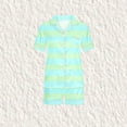 thumbnail image 1 of Honeeladyy - Pijama informal de manga corta con cuello vuelto para niños (por menos de $10) - Ideal como regalo (verde menta, 10-11 años), 1 of 5