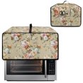 thumbnail image 2 of ZIATUBLES Peony Flora Print Toaster Oven Cover Dust Stain Kitchen Appliance Protection with Side Pocket Easy to Clean Home Counter Decorative Accessories, 20.5" x 16.5" x 10", 2 of 8