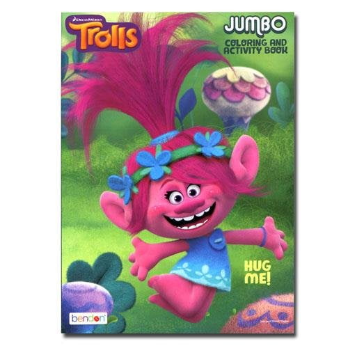 Party Favors Dreamworks Trolls 96 pg Coloring Book For Kids