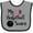 Heather and Black, variant on Inktastic My 1st Basketball Season Girls Baby Bib