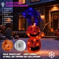 thumbnail image 4 of Magotan Halloween Decorations 3ft Halloween Pumpkin Cat Decor Pre-Lit 65 LED Purple and Orange Light Halloween Cute Pumpkin Cat Outdoor Decor for Garden Yard Home Party, 4 of 5