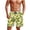 Banana Yellow, variant on Mens Camo Swim Trunks Camouflage Deer Print Quick Dry Bathing Suit Men Board Shorts for Beach, Pool, Fishing Man 3XL