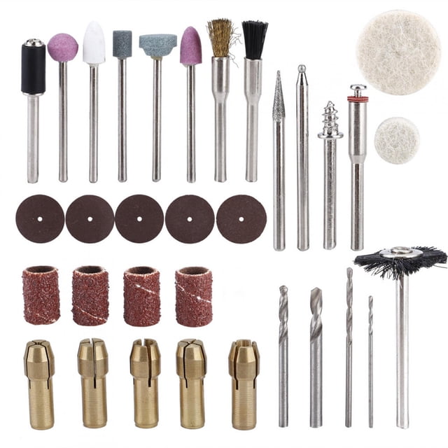 Electricgrinderkit,34Pcs/set Small Electric Rotary Grinding Tools Sanding Polishing Tools Versatile Functionality