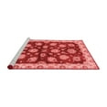 thumbnail image 2 of Ahgly Company Machine Washable Indoor Square Oriental Red Traditional Area Rugs, 4' Square, 2 of 4