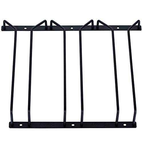 27cm 1 Row Black Stemware Rack Wine Glass Rack Under Cabinet with Screws Dianoo Wine Glass Holder 27cm 1 Row Black Stemware Rack Wine Glass Rack Under Cabinet with Screws Dianoo Wine Glass Holder