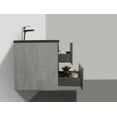 thumbnail image 6 of EDD Cement Gray Wall Mount Vanity With A Integrated Black Sink, 6 of 19