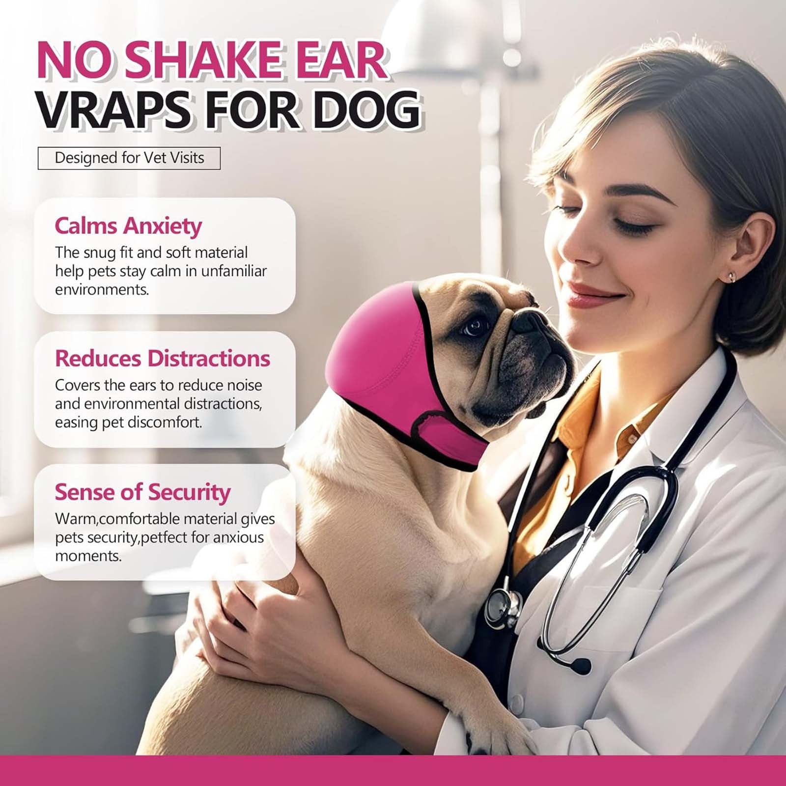 Pet Dog Earmuffs Winter Swimming Waterproof Earmuffs for Noise Protection and Bathing
