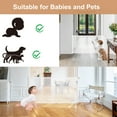 thumbnail image 3 of XJD 55" Retractable Baby Gate Extra Wide Safety Gates Child Gate for Indoor/Outdoor 33" Tall, White, 3 of 11