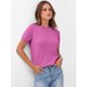 thumbnail image 4 of Jersey ANRABESS para mujer, mezcla de lana, cuello redondo y manga corta, 4 of 7