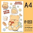 thumbnail image 1 of New Cartoon Butter Bear Personalized Stickers Electric Car Motorcycle Body Decoration Stickers Laptop Suitcase Stickers, 1 of 1