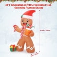 thumbnail image 4 of GOGRANT Christmas Inflatables Outdoor Decorations, 8FT Gingerbread Man Christmas Blow Up Yard Decorations with LED Lights for Indoor Garden Holiday Party Decor, 4 of 7