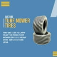thumbnail image 3 of Justubes 🌱 2-Pack 26x12.00-12 Lawn Tractor Turf Tires 🚜 P332 Tread Tubeless, 3 of 7