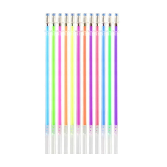 Sidaley 12 piezas pluma recarga pintura dibujo escritura papelería marcador escuela estudiantes artista brillante resaltar multicolor Suministros de escritura y corrección Tipo 3