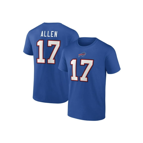 NFL Josh Allen Buffalo Bills Mens Name & Number Short Sleeve Tee