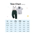 thumbnail image 6 of CARETOO Boy Clothes Set Toddler Boy Suit Formal Dress Shirt Bowtie Suspender Pants Wedding Cotton Fabric Baby Boy Church Clothes 1-5T, 6 of 9