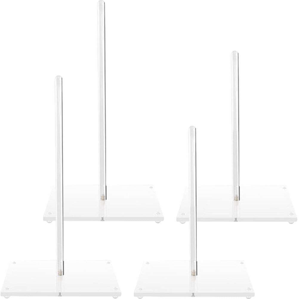 4 pcs Acrylic Donuts Stands Doughnut Clear Acrylic Stand Tower Donuts