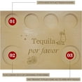 thumbnail image 5 of Tequila Board Shot Glasses Holder with Salt Rim Shot Glass Set Wooden Serving Tray for Bar Restaurant Party Family Dinner Gathering Men Women Gifts 9.84 x 7.09 Inch-Tequila for Favor, 5 of 9