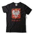 thumbnail image 2 of Polska Patriotic Shirt Poland Country Flag Logo National Shirt Poland Gifts Poland Unisex Shirt (Small Navy Blue), 2 of 6